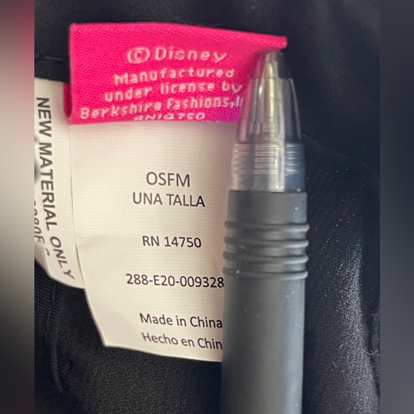 Disney Minnie Mouse Hat Girls OS Corduroy Black/Red/White Adjustable Embroidery - Picture 10 of 11